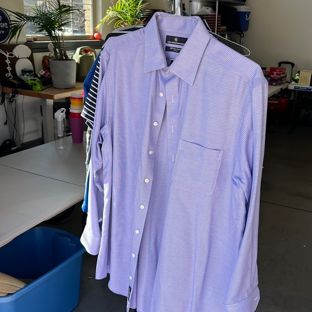 Hart Schaffner Marx Dress Shirt, 16.5, 34